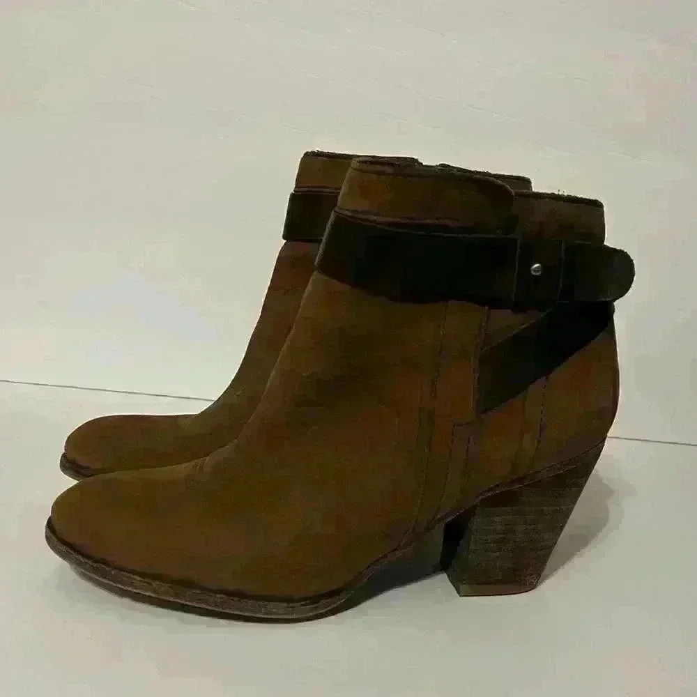 Franco Sarto Suede Booties Size 6.5 - Picture 5 of 8